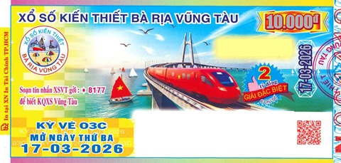 Giải đặc biệt Kỳ vé 3C mở thưởng ngày 17/03/2026